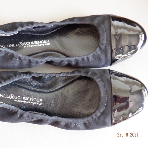 KENNEL & SCHMENGER ballerinas US 6 black suede - Picture 1 of 14